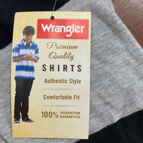 Wrangler NWT Long Sleeve Boys Top - Picture 5 of 7